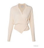 Load image into Gallery viewer, Korean Collar Wrap Knit Cardigan [3 Colours]
