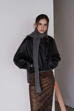 Load image into Gallery viewer, Korean Banding Vegan Leather Jacket [2 Colours]
