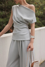 Load image into Gallery viewer, Toga Top // Wide Leg Pants [2 Colours]
