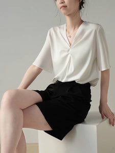 Tailored Twist Top [4 Colours]