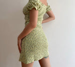 Load image into Gallery viewer, 2-Way Floral Shift Dress in Green
