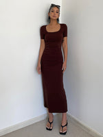Load image into Gallery viewer, Short Sleeve Stretch Maxi Dress [3 Colours]
