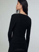 Load image into Gallery viewer, Cropped Stretch Bolero in Black
