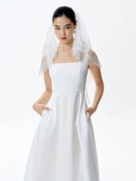 Load image into Gallery viewer, Classic A-Line Pocket Dress in White

