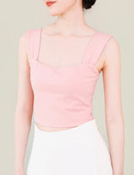 Load image into Gallery viewer, Cropped Stretch Strap Top in Pink
