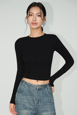 Load image into Gallery viewer, Classic Cropped Long Sleeve Top [4 Colours]
