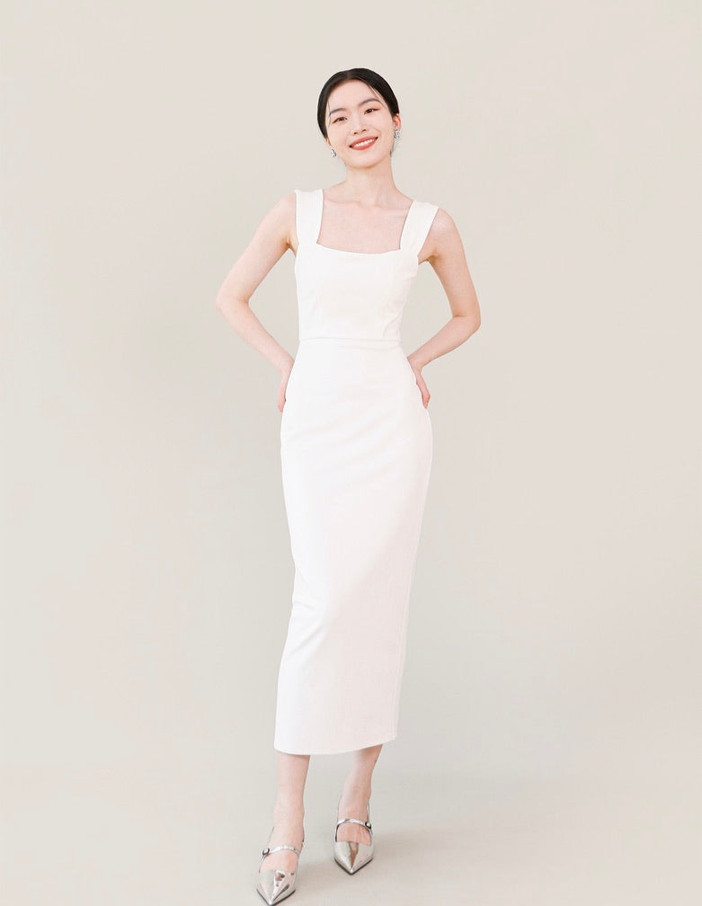 Stretch Sleeveless Shift Dress [4 Colours]