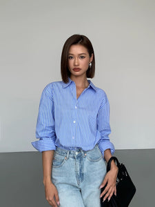 Classic Woven Striped Shirt [2 Colours]