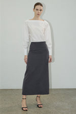 Load image into Gallery viewer, Korean Tencel Blend Lebe Skirt [2 Colours]
