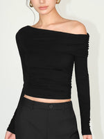 Load image into Gallery viewer, Off Shoulder Shirring Top [3 Colours]
