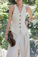 Load image into Gallery viewer, Tailored Vest // Wide Leg Trousers [2 Colours]
