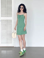 Load image into Gallery viewer, Floral Cami Mini Dress in Green
