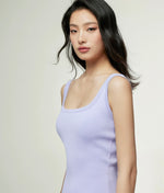 Load image into Gallery viewer, Fine Knit Sleeveless Dress in Purple
