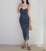 Load image into Gallery viewer, Yale Floral Midi Dress in Blue
