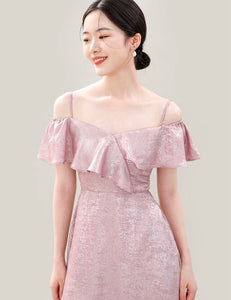 Chinoiserie Evening Gowns in Pink