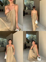 Load image into Gallery viewer, Tencel Crepe Maxi Tent Dress [2 Colours]
