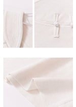 Load image into Gallery viewer, Fine Knit Pankou Button Top in Cream
