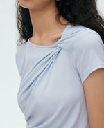 Load image into Gallery viewer, Tencel Blend Asymmetric Twist Top [2 Colours]
