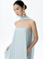 Load image into Gallery viewer, Crepe Pocket Tent Dress + Detachable Sash [2 Colours]
