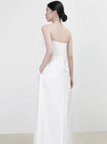 Load image into Gallery viewer, Cami Pocket Maxi Dress in White
