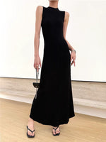 Load image into Gallery viewer, Sleeveless Ribbed Flare Maxi Dress [2 Colours]
