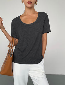 Classic Scoop Neck Tee [3 Colours]