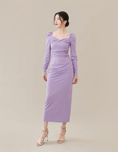 Sweetheart Shirring Maxi Dress [3 Colours]