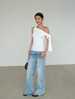 Load image into Gallery viewer, Toga Ribbon Drape Top [2 Colours]
