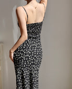 Load image into Gallery viewer, Onyx Floral Maxi Dress in Black
