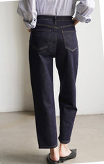 Load image into Gallery viewer, Straight Leg Stretch Cropped Jeans [2 Colours]
