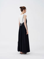 Load image into Gallery viewer, 2 Piece Tank + Drop Back Pocket Maxi Dress Set in Black
