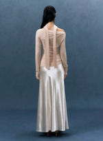 Load image into Gallery viewer, Toga Drape Top// Satin Maxi Skirt [2 Colours]
