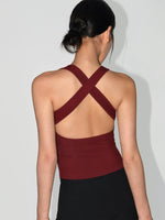 Load image into Gallery viewer, Padded Cross Drop Back Tank [3 Colours]
