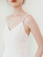 Load image into Gallery viewer, Drop Back Cami Maxi Dress in White
