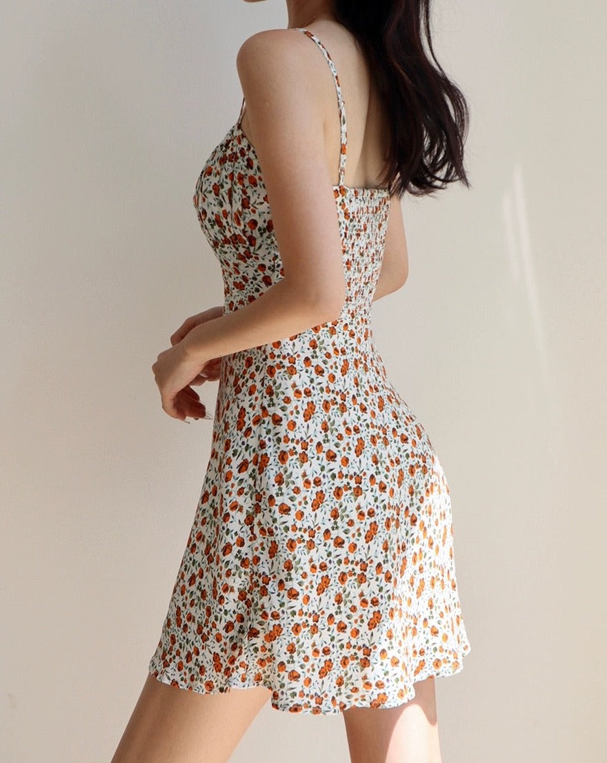 Berri Floral Maxi Dress in White