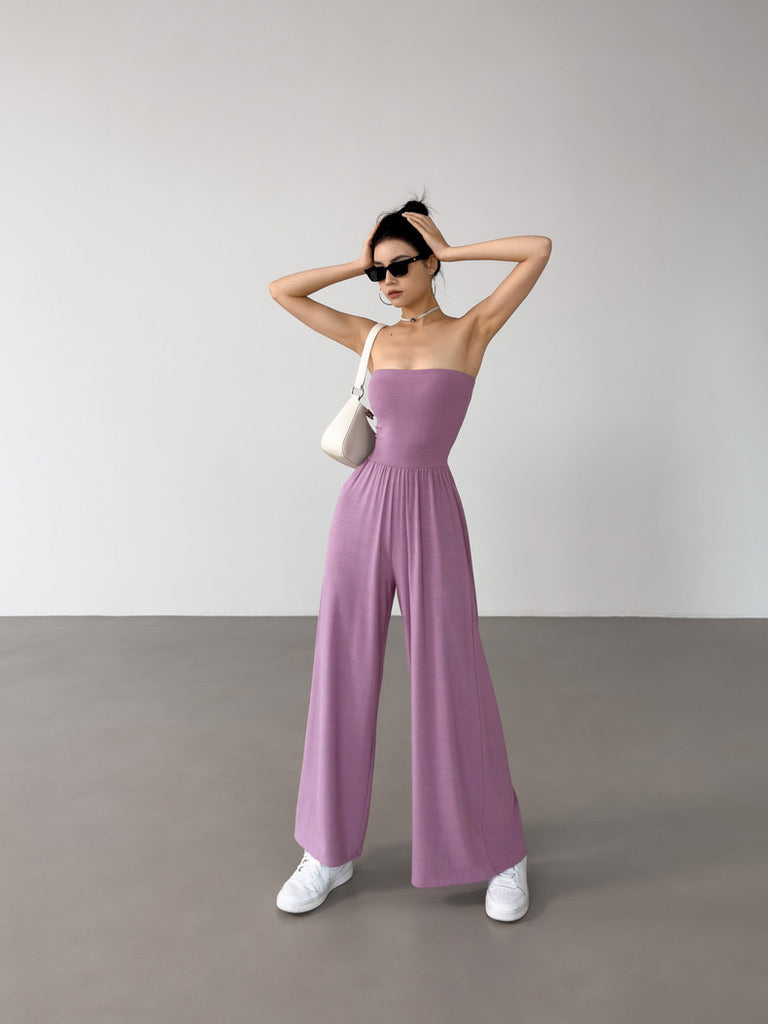 Bustier Stretch Maxi Jumpsuit [3 Colours]