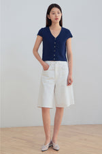 Load image into Gallery viewer, Korean Cotton Stretch Top [3 Colours]
