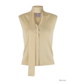 Load image into Gallery viewer, Korean Tencel Vest Top + Neck Tie [4 Colours]
