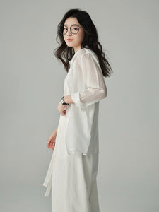 Tencel Sheer Classic Shirt [4 Colours]