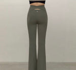 Load image into Gallery viewer, High Rise Cutout Back Flare Leggings [2 Colours]
