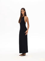 Load image into Gallery viewer, Padded Drop Back Stretch Halter Dress [2 Colours]
