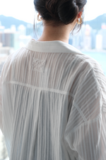 Load image into Gallery viewer, [Ready to Ship] Korean Textured Semi-Sheer Oversized Shirt [2 Colours]

