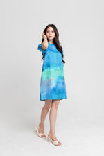 Load image into Gallery viewer, Maris Shift Dress in Blue
