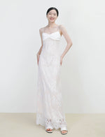 Load image into Gallery viewer, Lace Layered Gown in White
