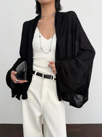 Load image into Gallery viewer, Oversized Drape Sheer Cardigan [2 Colours]
