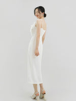 Load image into Gallery viewer, Oversized Rose Cami Shift Dress in White
