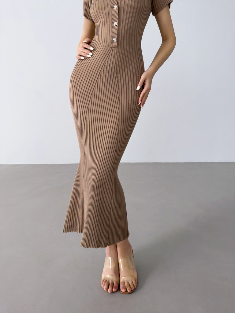 Polo Bodycon Mermaid Dress [4 Colours]