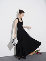 Load image into Gallery viewer, Stretch Sleeveless Flare Maxi Dress [2 Colours]

