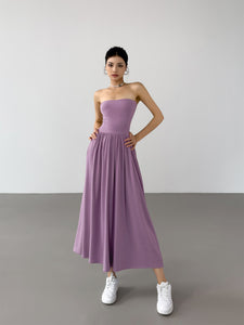 Bustier Stretch Maxi Dress [4 Colours]