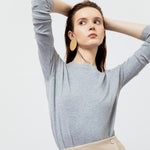 Load image into Gallery viewer, Amara Ribbed Knit Top in Grey
